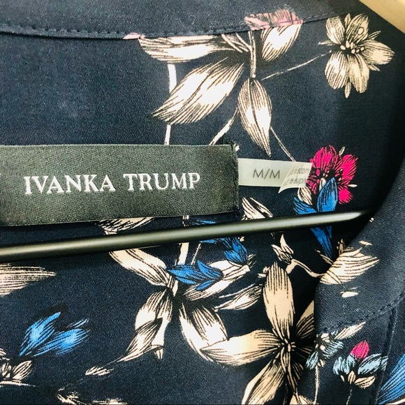 Ivanka Trump | Floral Tie Sleeve Blouse - Picture 6 of 8